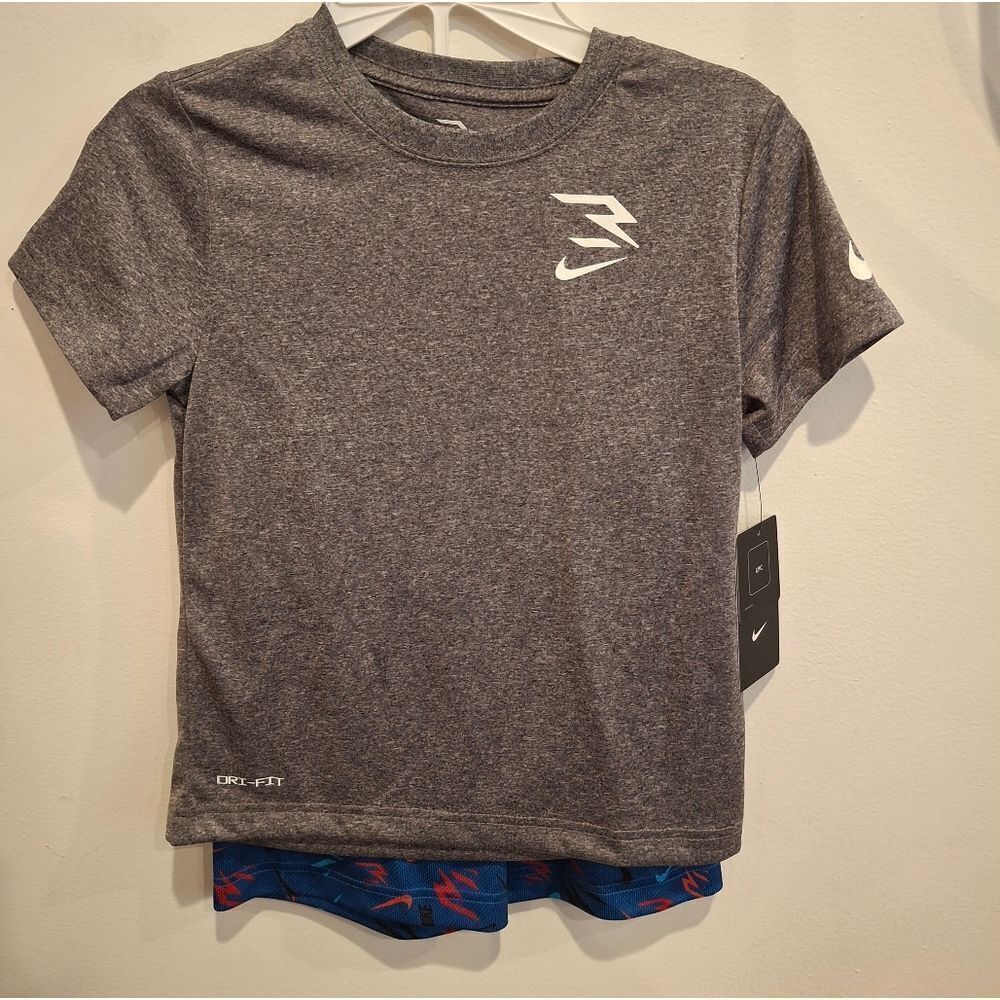 Nike Boys 2 Piece Dri-fit Shorts Set